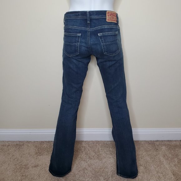 Express Precision Fit Low Rise Boot Cut Jeans SZ 4L - Picture 5 of 9